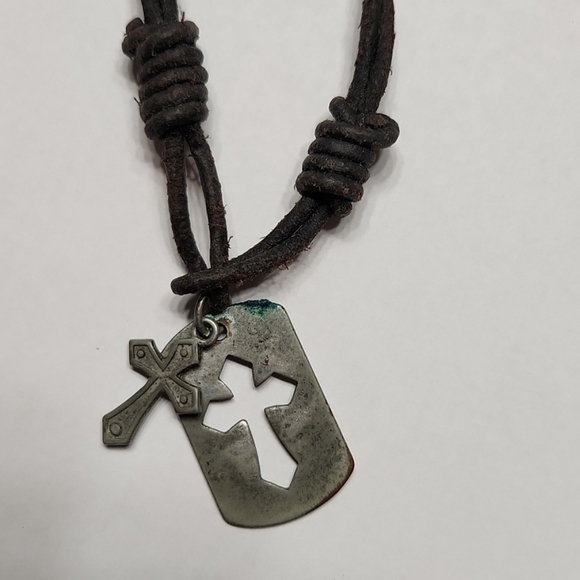 CROSS Medallion Cord Necklace - Picture 3 of 4